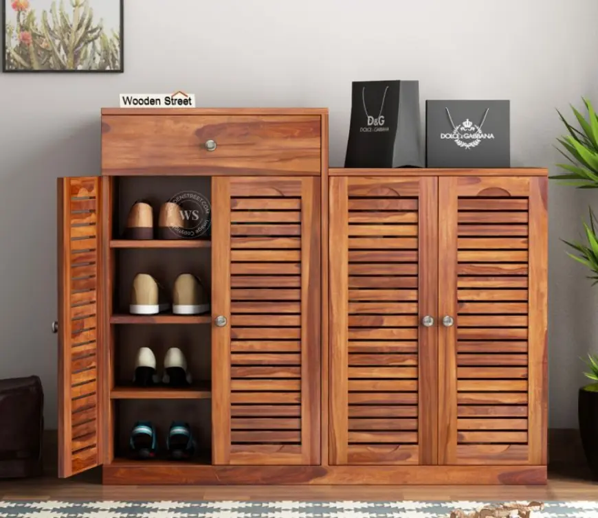 The Art of Entryway Organization: Mastering Home Design with a Wooden Shoe Rack