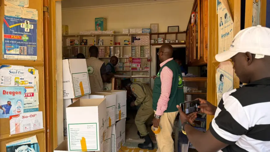 NDA closes illegal drug outlets, impounds medicines in North Eastern Uganda.