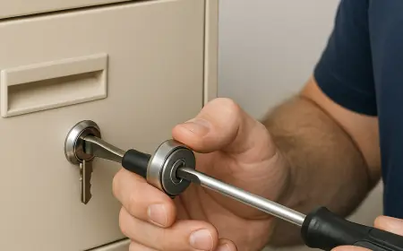 Can I Replace a File Cabinet Lock Myself in Azusa?