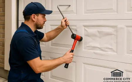 How Much Does Garage Door Dents Repair Typically Cost in Commerce City?
