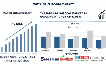 India Mushroom Market Size & Share (2025-2033) | UnivDatos