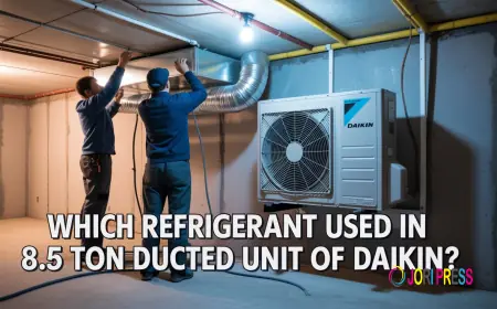 Which Refrigerant used in 8.5 Ton Ducted Unit of Daikin?