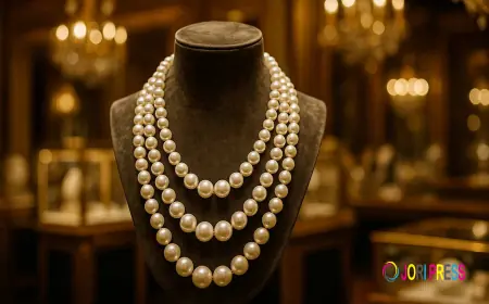 Layered Pearl Necklace Set Online in India