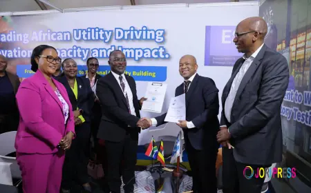 NWSC signs 5-year partnership with South Africa’s Rand Water to enhance research and technology transfer.