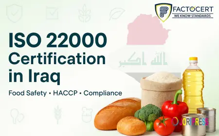 why food packaging adopts ISO 22000 Certification in Iraq
