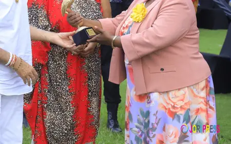 Tourism champion Sudhir recognized  at the celebration to mark World Tourism Day 2025 in Arua.