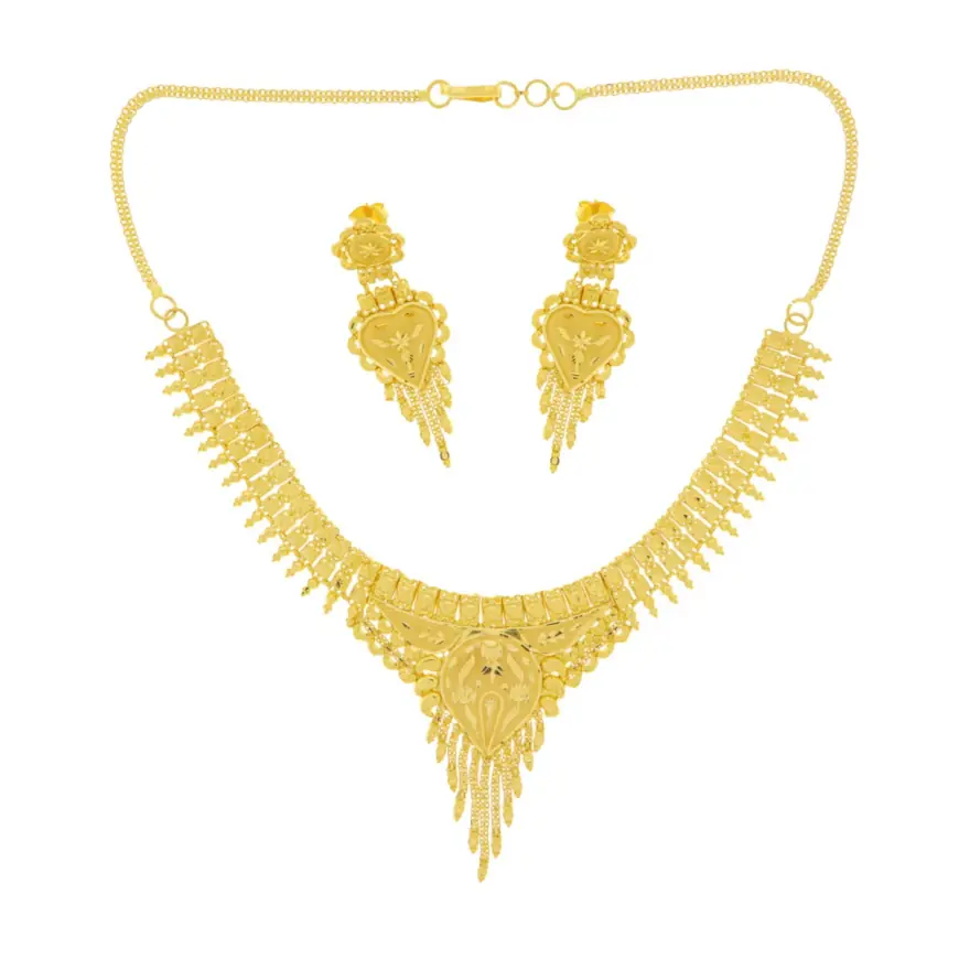 Indian Gold Necklace Set – A Timeless Symbol of Elegance