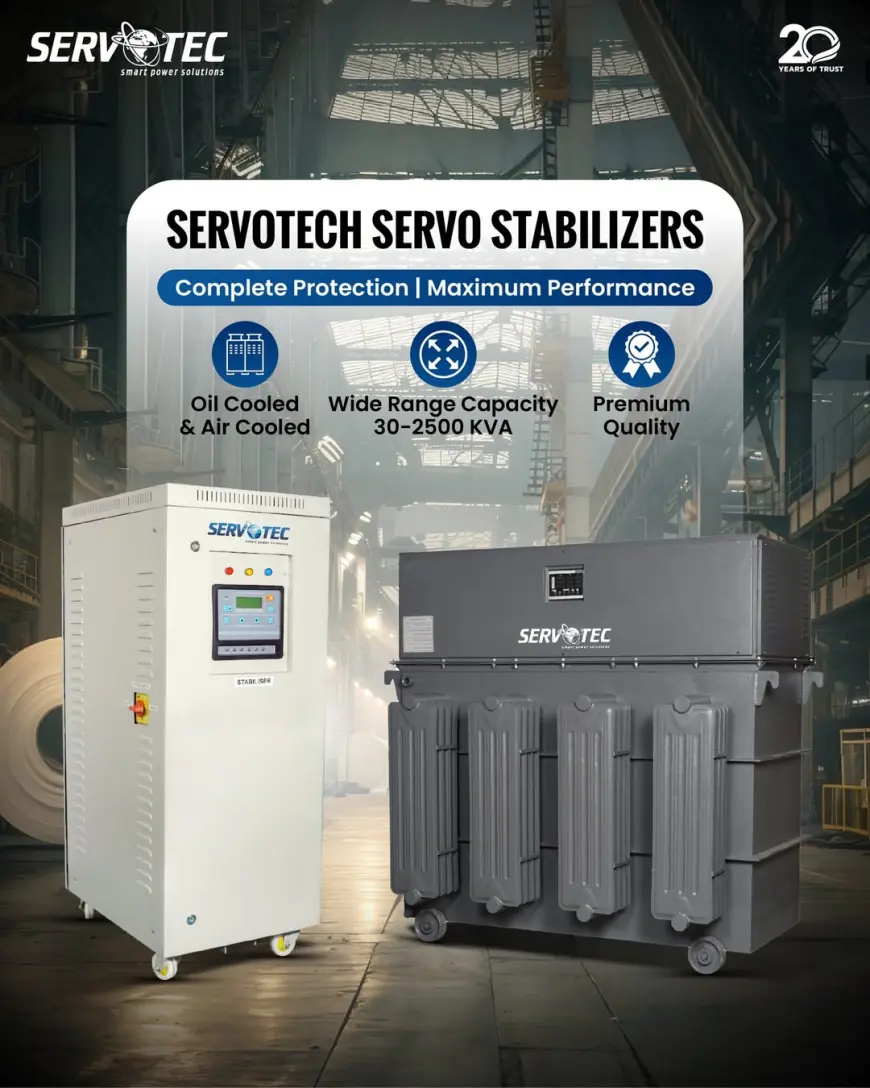Servotech Servo Stabilizers – Complete Protection & Maximum Performance for Your Power Needs