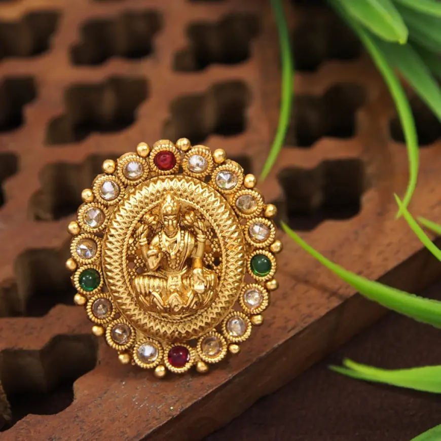 Buy Temple Ring  for Women Collection at Orna Jewellers