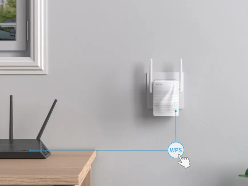 How to link my new BrosTrend booster with home router?