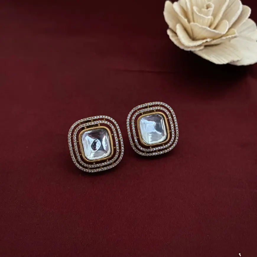 Buy Stylish Stud Earrings Online for Women at Rebaari