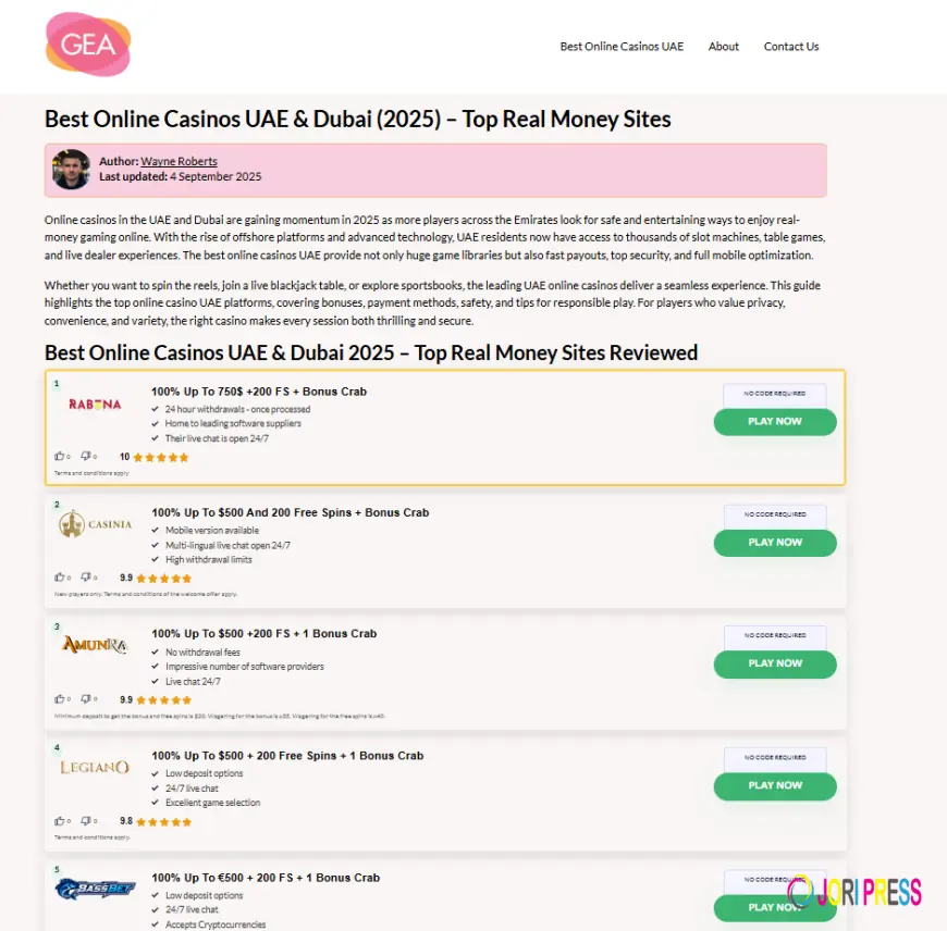Online Casinos UAE: A Detailed Guide to Legal Aspects, Gaming Options, and Safe Play