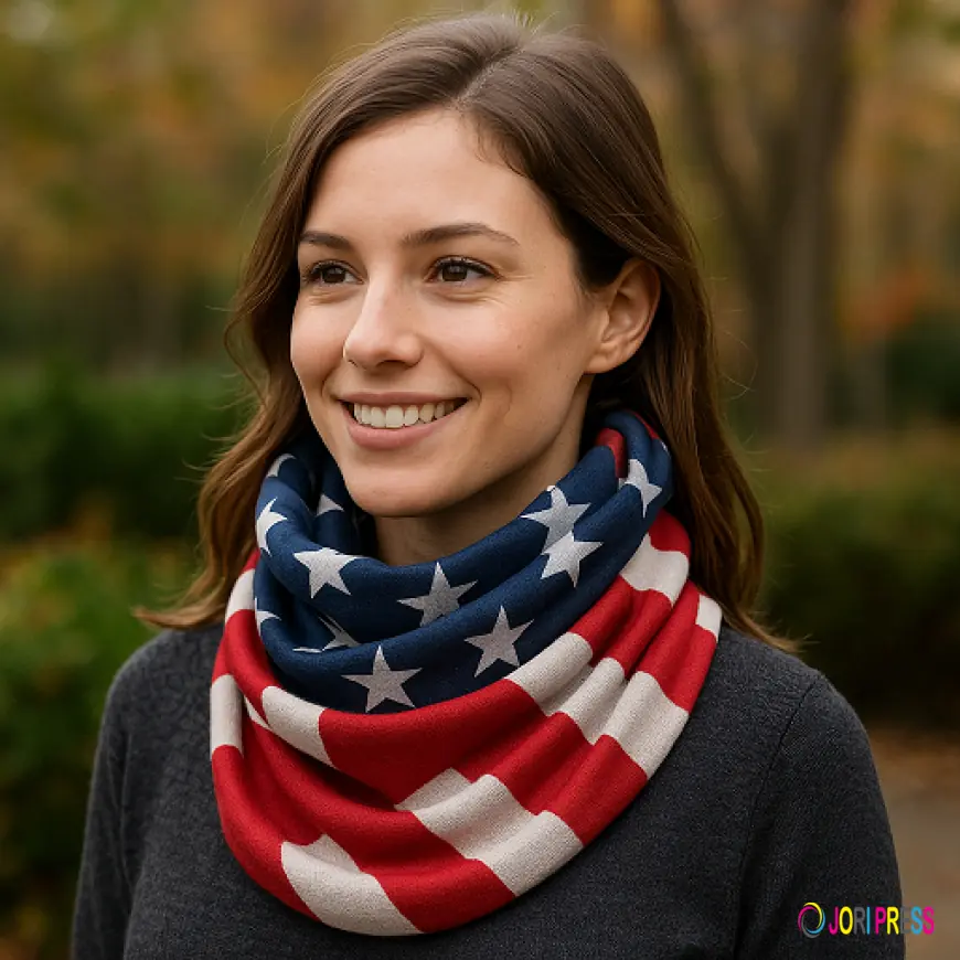 Stylish and Patriotic: How to Wear a Flag Snood Scarf in Every Season