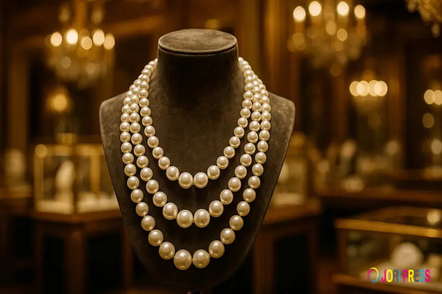 Layered Pearl Necklace Set Online in India
