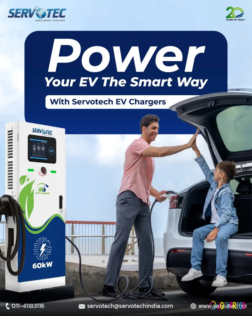 Power up your EV The Smart Way with Servotech EV Chargers