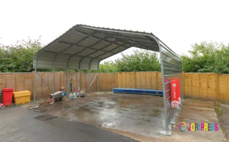 Heavy Duty Car Canopy – Galvanised Steel Vehicle Shelter for Residential & Commercial Protection