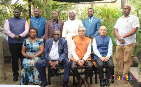 INDIAN HIGH  COMMISSIONER HAJJI KAKANDE HOSTS RDC'S FOR A LUNCHEON AFTER TRAINING IN INDIA