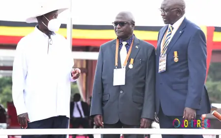 Uganda Red Cross Secretary General Kwesiga  Honored with National Award on Independence Day
