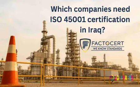 Which companies need ISO 45001 certification in Iraq?