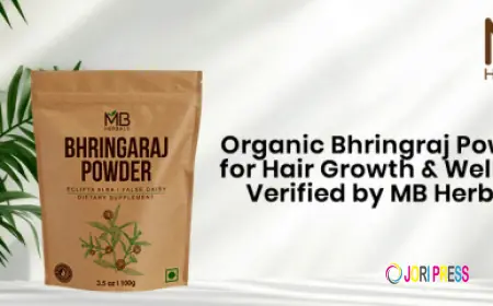 Organic Bhringraj Powder for Hair Growth & Wellness— Verified by MB Herbals