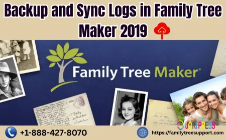 Backup and Sync Logs in Family Tree Maker 2019