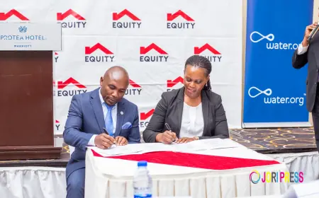 Equity Bank Uganda partners with Water.org to extend  affordable financing to clean water & Sanitation.