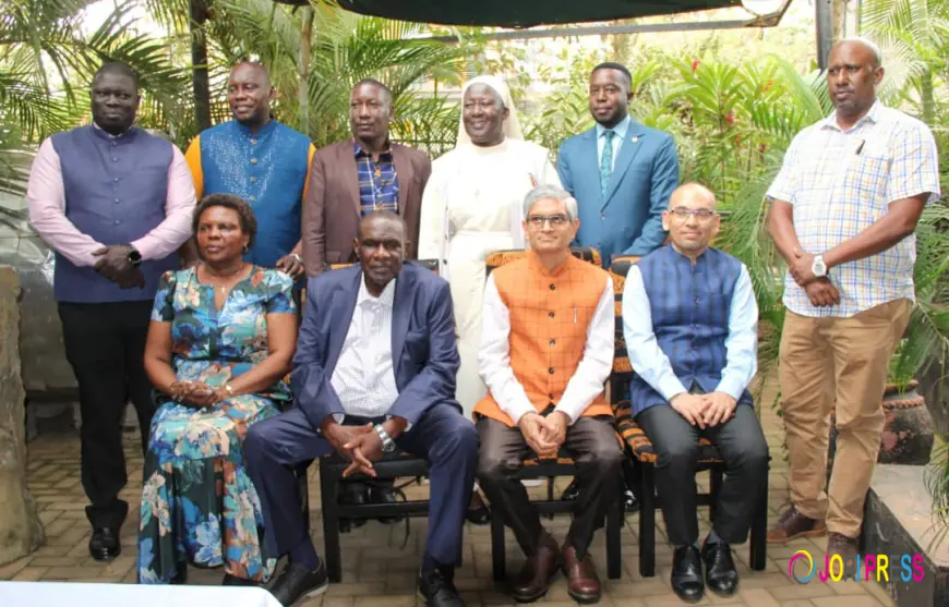 INDIAN HIGH  COMMISSIONER HAJJI KAKANDE HOSTS RDC'S FOR A LUNCHEON AFTER TRAINING IN INDIA 
