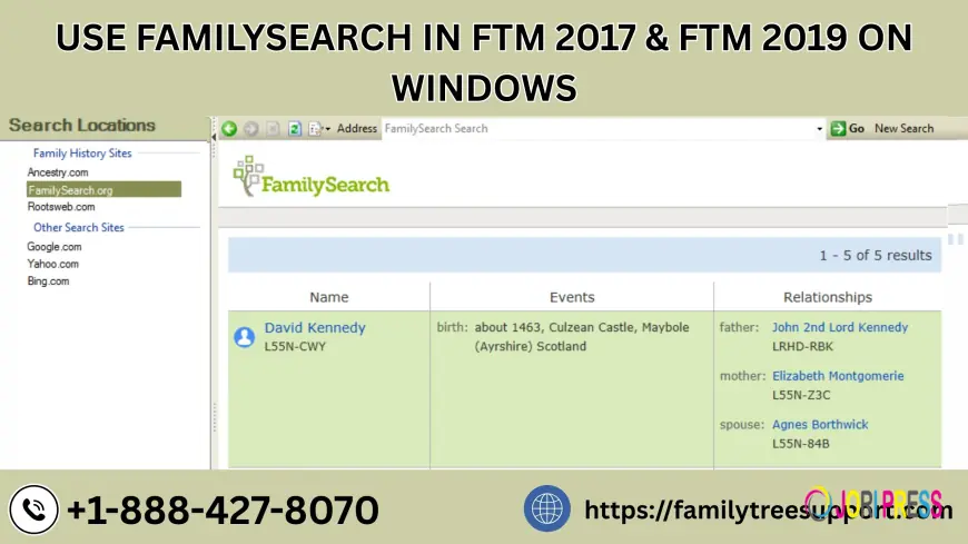 Learning How to Use FamilySearch in FTM 2017 & FTM 2019 on Windows