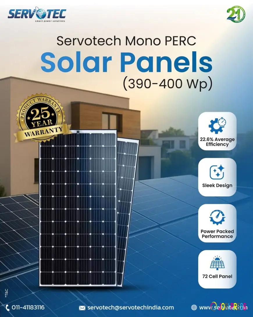 Servotech Mono PERC Solar Panels