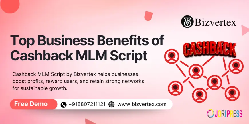 What are the business benefits of the Cashback MLM script?