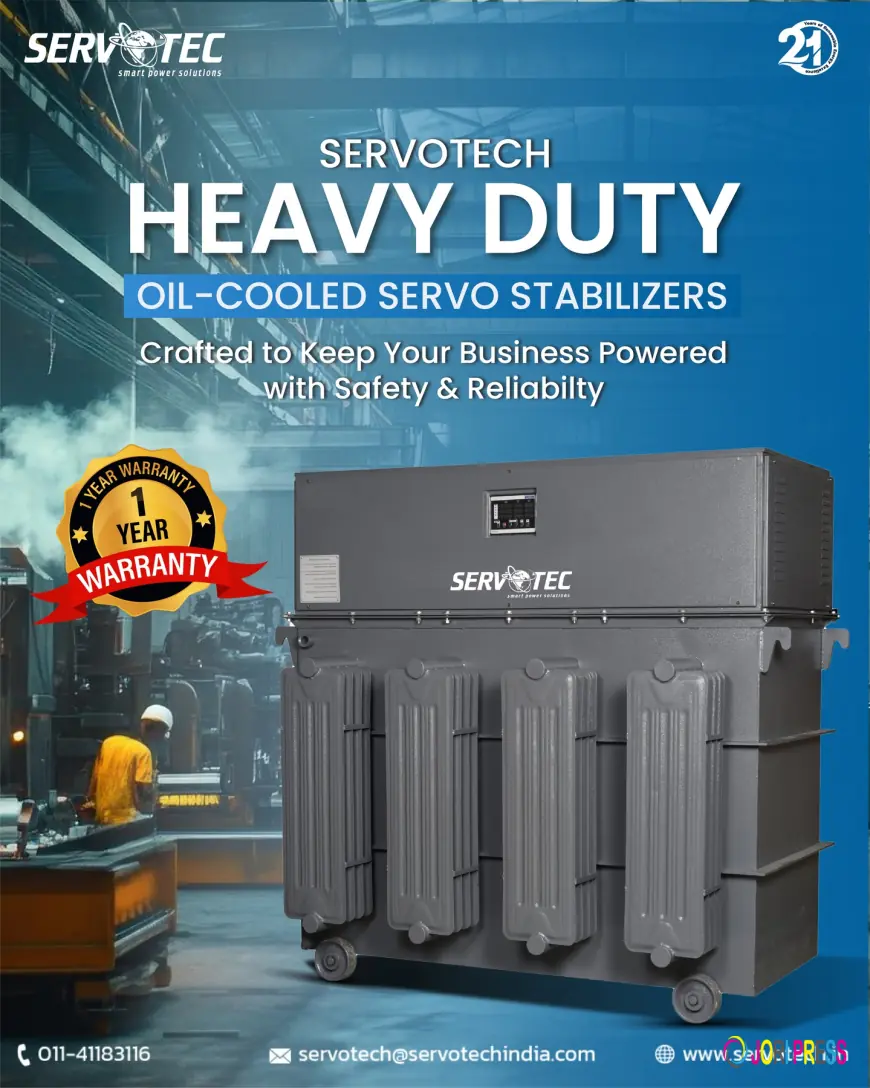 Servotech Oil-Cooled Servo Stabilizer