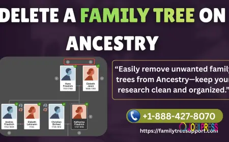 Delete a family tree on ancestry