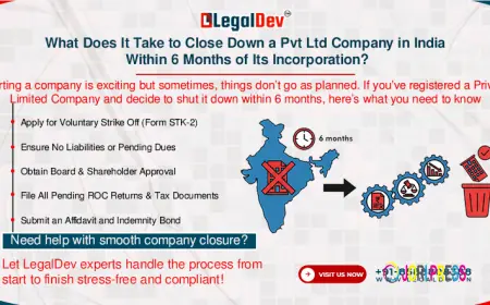 What Does It Take to Close Down a Pvt Ltd Company in India Within 6 Months of Its Incorporation?