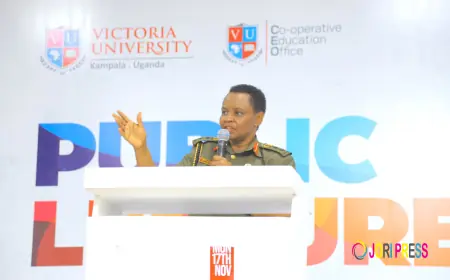 Head of the State House Investors Protection Unit Col. Edith Nakalena inspires Victoria University