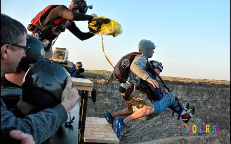 Feel the nature’s harmony in Twin Falls with high BASE jump