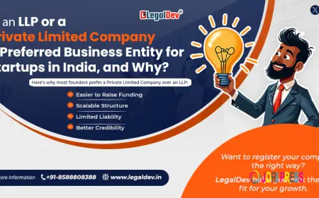Is an LLP or a Private Limited Company a Preferred Business Entity for Startups in India, and Why?