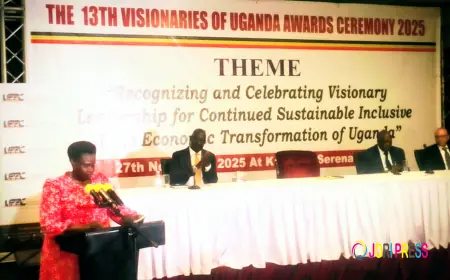 Vice President Alupo Crowns Top Business Leaders, launches book at the 13th Visionaries of Uganda Award ceremony 2025.