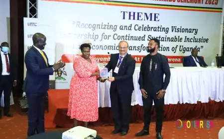 Vice President Alupo awards ISBAT as Best Visionary University of excellence 2025.