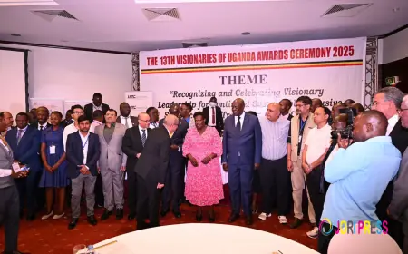Vice President Alupo Crowns Top Business Leaders, launches book at the 13th Visionaries of Uganda Award ceremony 2025.