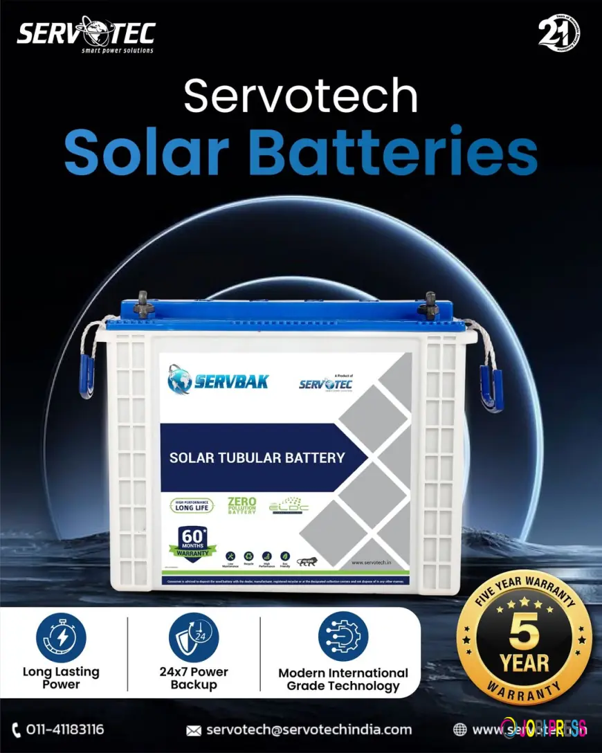 Servotech Solar Batteries