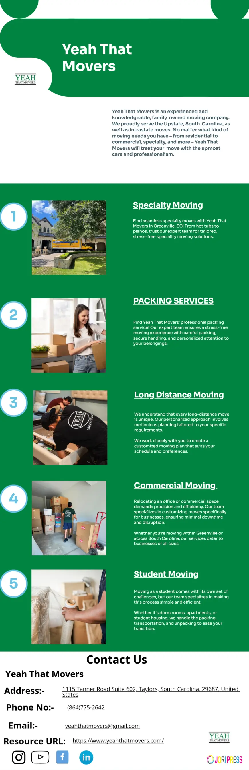 Reliable and Affordable Movers in Greenville SC | Yeah That Movers