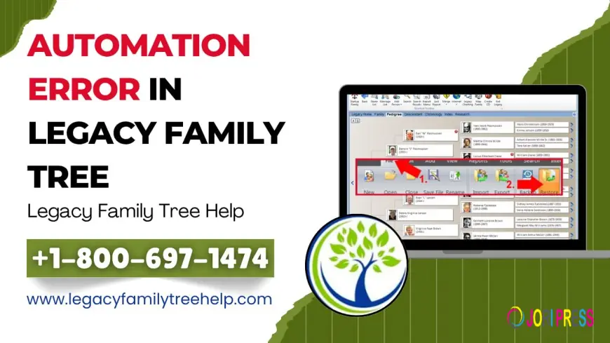Fixing the Automation Error in Legacy Family Tree Software Easily
