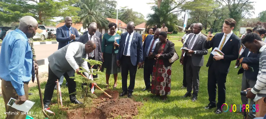 Agric. Minister Tumwebaze applauds scientists for advancing crop research & innovation as NaCRRI celebrates 75 years.