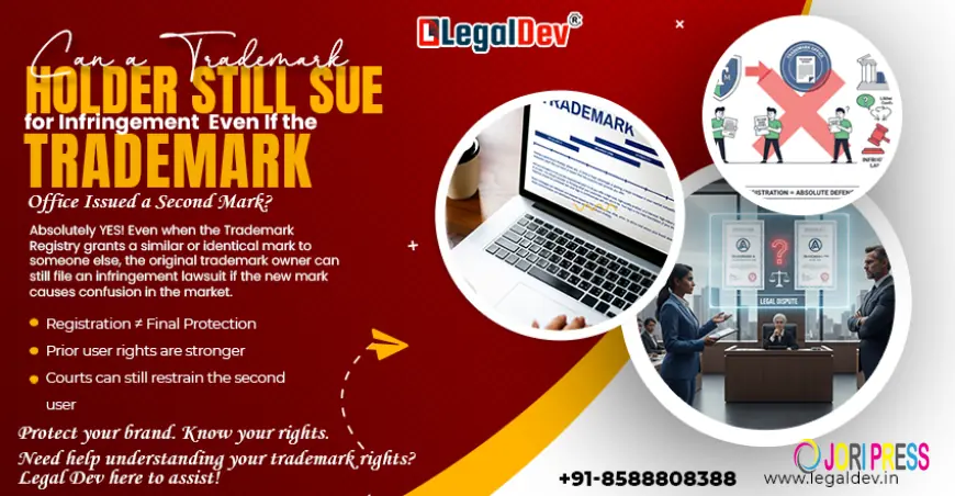 Can the Holder of a Trademark Sue for Trademark Infringement Even When the Trademark Office Has Issued a Second Mark?