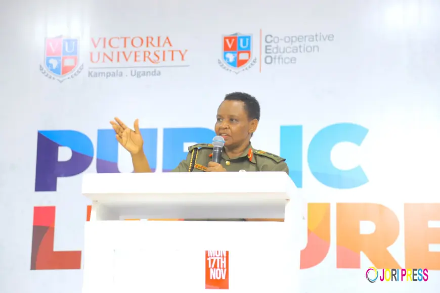 Head of the State House Investors Protection Unit Col. Edith Nakalena inspires Victoria University