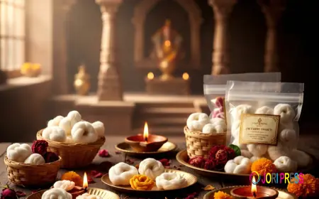 Really satisfy daily puja with om bhakti cotton flower