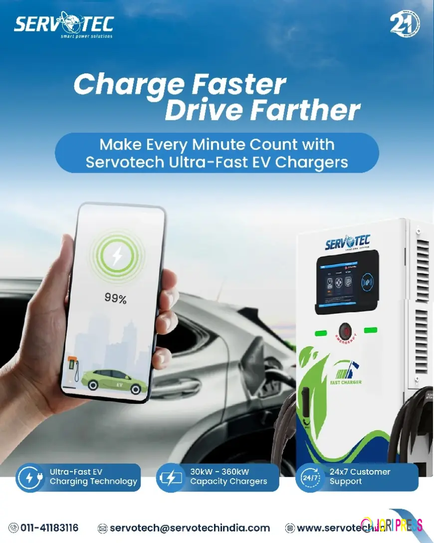 Servotech Ultra-Fast EV Chargers