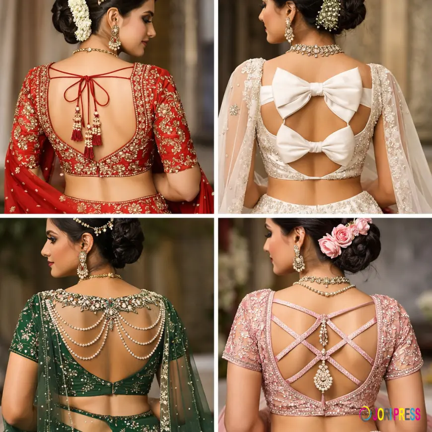 Latest Bridal Lehenga Blouse Back Designs for Modern Brides