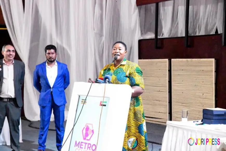 Minister for Presidency Babalanda applauds Metro Cement for championing industrialization. 