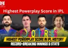 Which Team Holds the Highest Powerplay Score in IPL A Statistical Breakdown